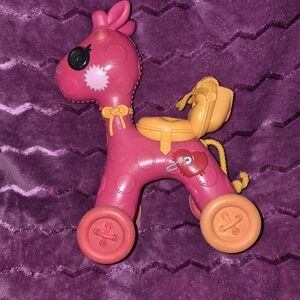 Lalaloopsy Pink Toy Horse For 12" Regular Size Dolls Ride Rolling Horse